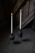 Black Moon tripod candle holder - Reversible