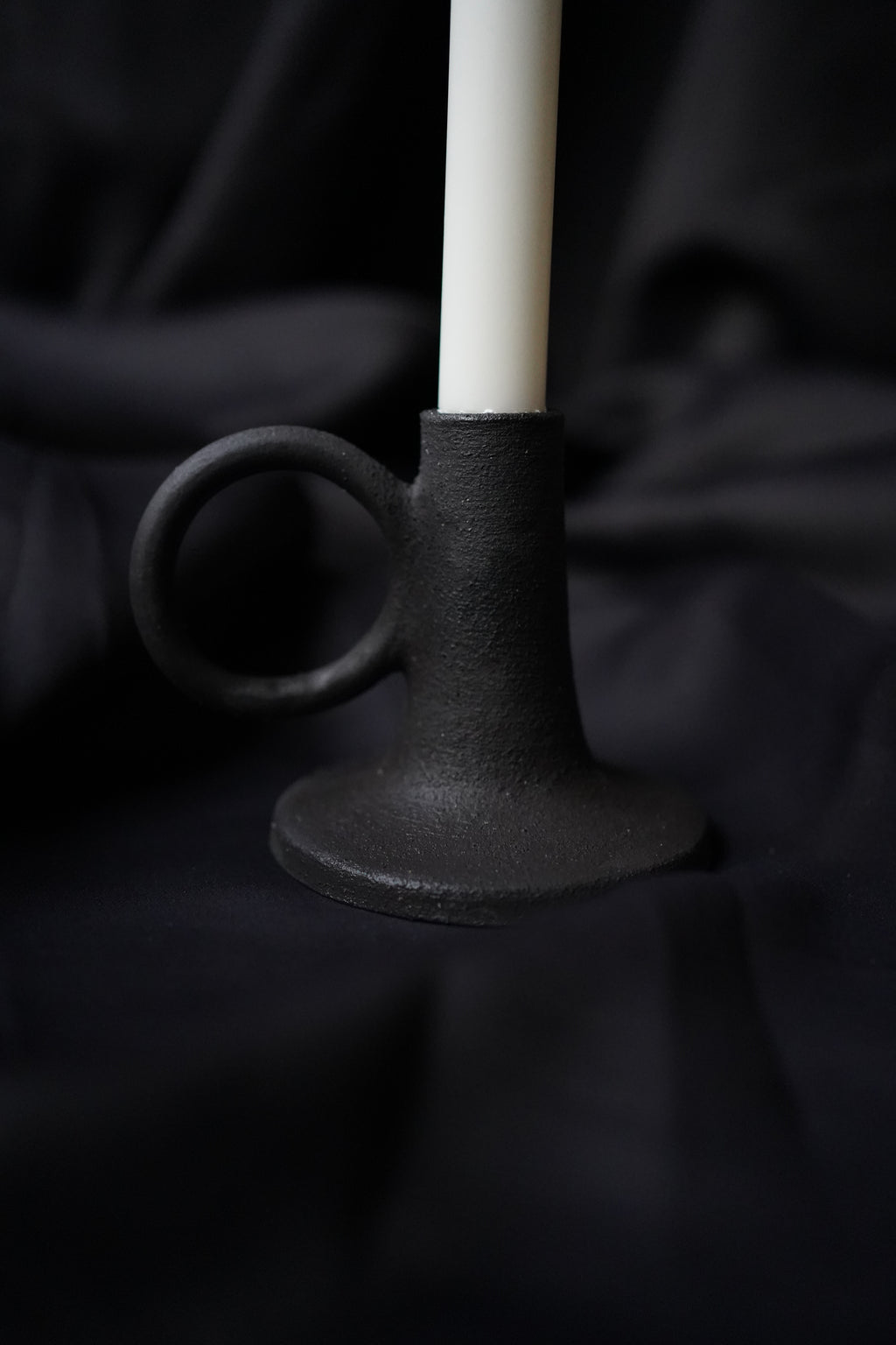 Black Moon candle holder