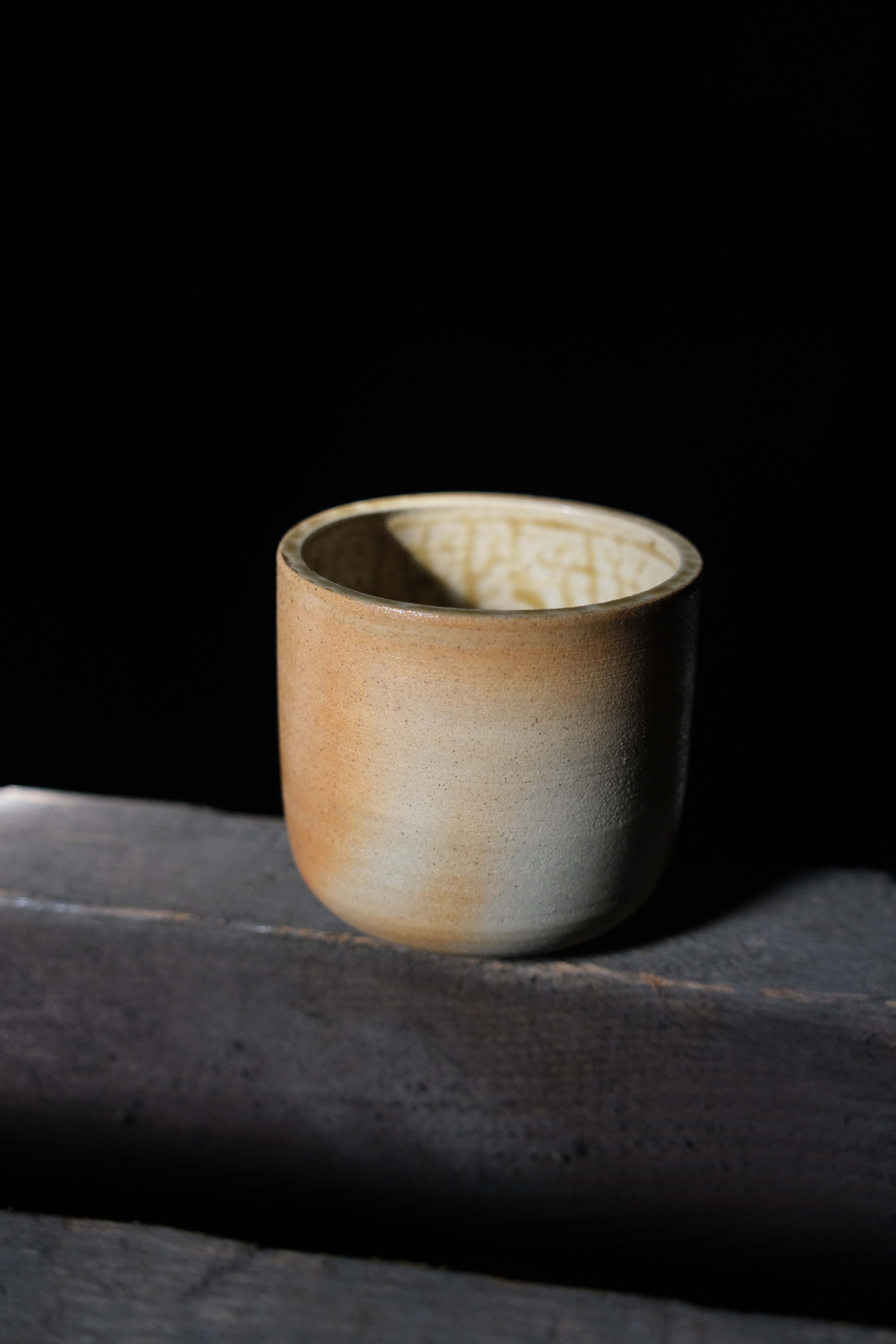 White Anagama teapot