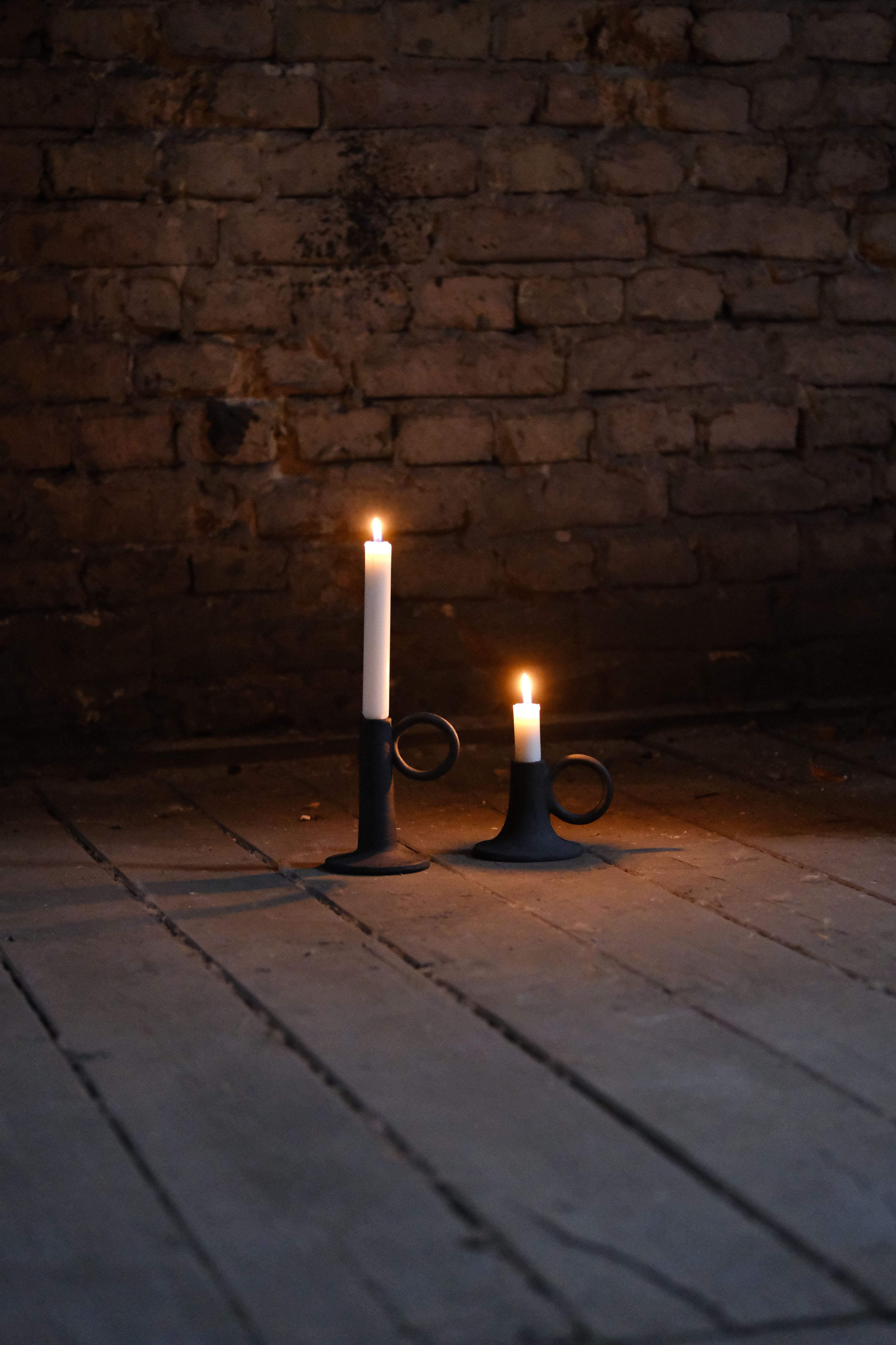 Black Moon candle holder