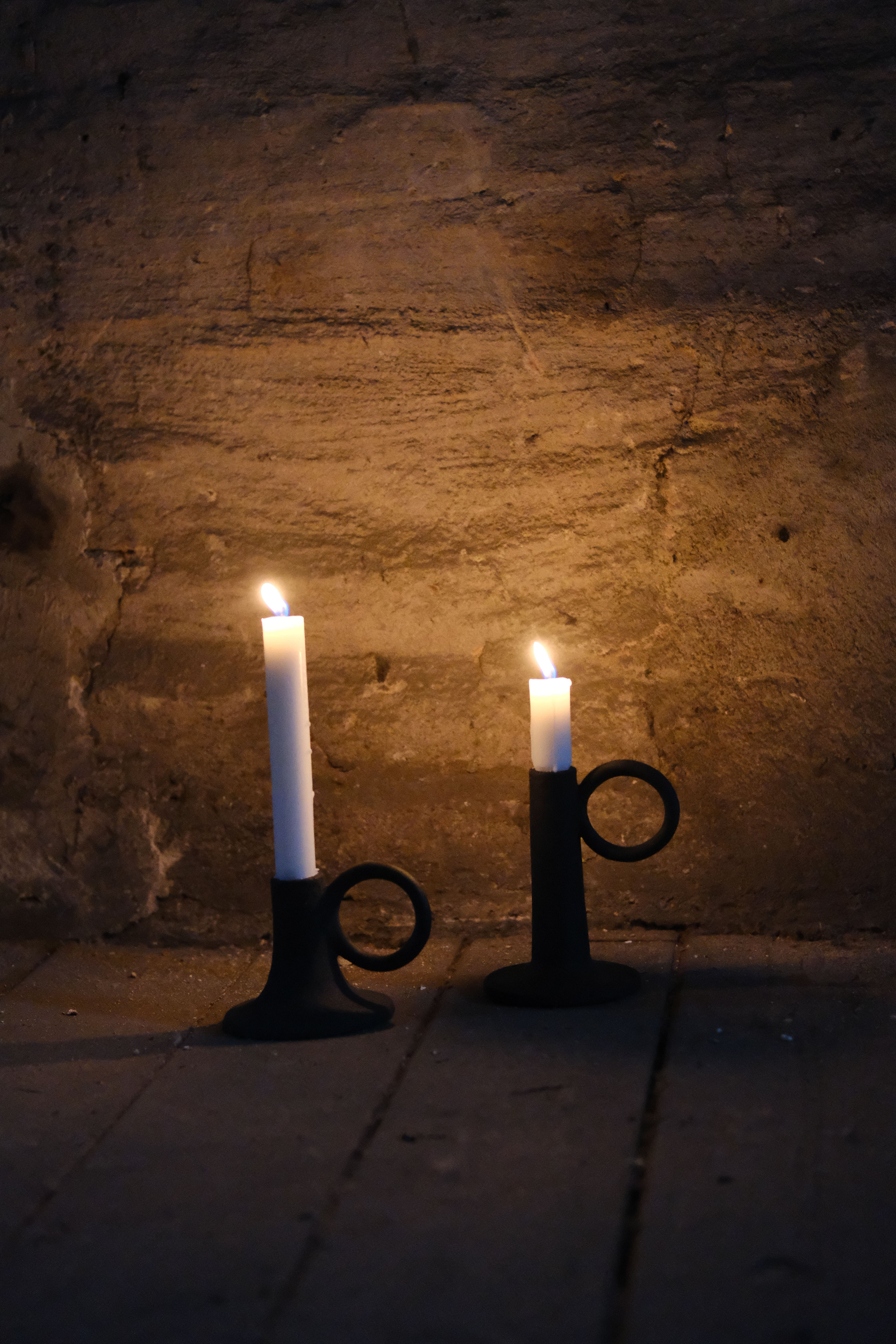 Black Moon candle holder