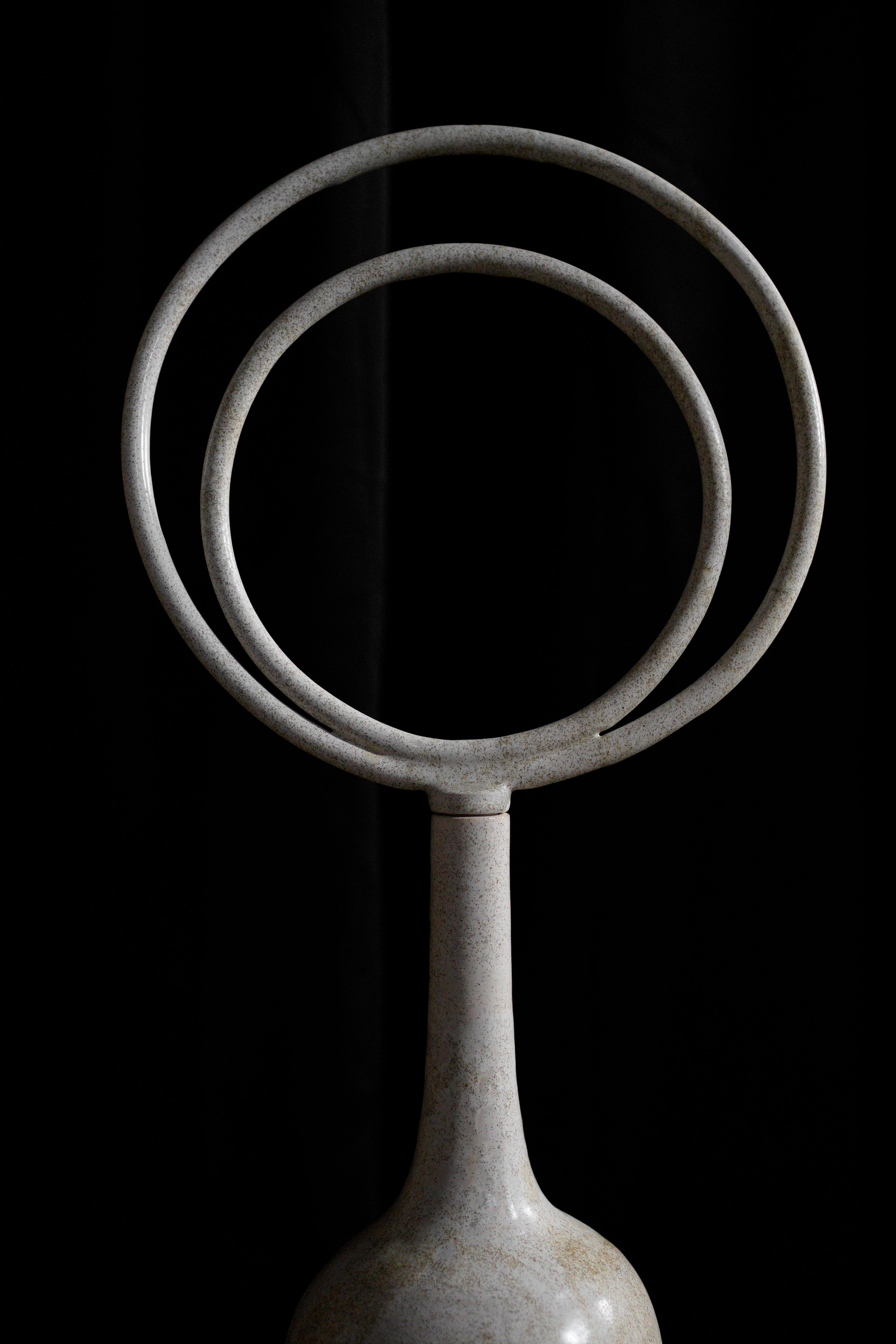 Eclipse white vase - L
