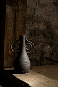 Orbit black vase - M