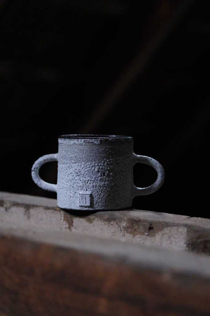 White Moon eared cup
