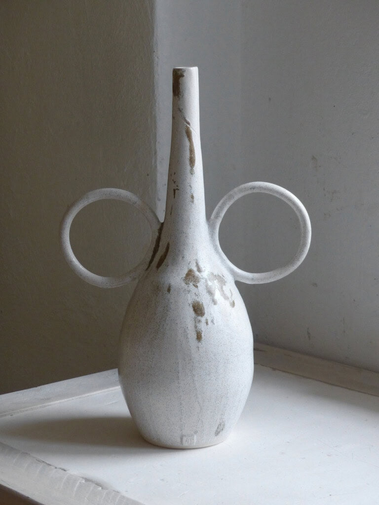 Ring vase - White